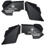 Hooke Road Wrangler JK Fender Flares + Inner Fender Liners Front & Rear Kit Compatible with Jeep Wrangler JK & Unlimited 2007-2018 2/4 Doors