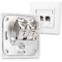 kwmobile Keystone Module Jacks - 6 Piece CAT6A Shielded Keystone Jack RJ45 Cat 6A Ethernet Module 10 Gbit with Shielded Metal Housing