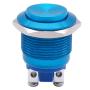 Twidec / 19mm Waterproof Blue Metal Shell Momentary Raised Top Push Button Switch 3A/12~250V SPST 1NO Start Button for car Modification Switch （Quality Assurance for 1 Years）M-19-BU-G