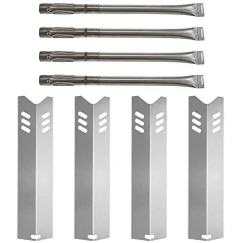 Metal Club Grill Replacement Parts for Dyna Glo DGF493BNP, DGF510SBP, Grill Burner Tubes and Heat Plate Shields for Backyard Grill GBC1461W, BY15-101-001-02, BY14-101-001-02, BY13-101-001-12 Models. Metal Club Grill Replacement Parts for Dyna Glo DGF493BNP, DGF510SBP, Grill Burner Tubes and Heat Plate Shields for Backyard Grill GBC1461W, BY15-101-001-02, BY14-101-001-02, BY13-101-001-12 Models.