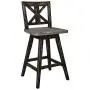 Homelegance Barstool (Set of 2) Amsonia Counter Height Swivel Stool (2 Pack), Black Homelegance Barstool (Set of 2) Amsonia Counter Height Swivel Stool (2 Pack), Black