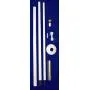 Fiberglass Flagpole 20 Ft. White Fiberglass 3 Section Flagpole has Exceptional Strength, Villager III Kit Fiberglass Flagpole 20 Ft. White Fiberglass 3 Section Flagpole has Exceptional Strength, Villager III Kit