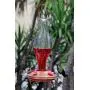 Hummingbird Feeder Durable Metal & Bottle Antique Glass Attract More Hummers to Your House & Outdoor Garden Features 4 Red Flower Feeding Ports It Has 13 Ounces Capacity Hummingbird Feeder Durable Metal & Bottle Antique Glass Attract More Hummers to Your House & Outdoor Garden Features 4 Red Flower Feeding Ports It Has 13 Ounces Capacity
