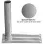Yeshom Portable All Metal Flag Pole Wheel Stand Tailgate Tire Mount 25ft 20ft Telescopic Flagpole Holder