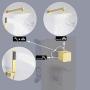 KES Shower System 10 Inches Rain Shower Head with Handheld Shower Faucets Sets Complete Pressure Balance Shower Valve and Trim Kit Brushed Brass, XB6230-BZ