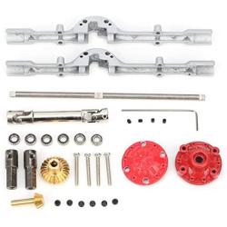VGEBY RC Metal Axle Drive, Durable Metal Remote Control Crawler Car Axle Drive Shaft RC Spare Upgrade Parts Replacement Accessory Fit for WPL D12 Drift Car(Silver)