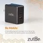 zutBe USB-C PD and USB-A QC 3.0, 48W Foldable Travel Charger for iPhone 12, 11, X, iPad Pro, Pixel, Samsung Galaxy S10, S20, Tab, Switch [Be Charitable, Powerful, Safe, Compatible, Confident]