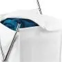 Honey-Can-Do HMP-01126 Single Sorter Hamper, Chrome Frame, White