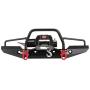 Goolsky Metal Front Bumper with 2 LED Light & Remote Control Electric Winch for TRX-4 SCX10II 90046
