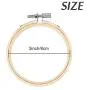 Caydo 12 Pieces 3 Inch Wooden Round Embroidery Hoops Adjustable  Bamboo Circle Cross Stitch Hoop Ring Bulk Wholesale for Home Ornaments, Art Craft Handy Sewing