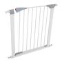 Metal Baby Gate Pet Gate 27-32 Inch Extra Wide Pressure Mounted Dog Gate for Stairs & Doorways Baby Gate with Door Walk Through Easy Step NO Need Tools NO Drilling, Adjustable Size (Metal Gate)