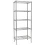 Apollo Hardware Chrome 5-Shelf Wire Shelving 24''x14''x60'' (Chrome)