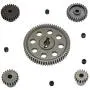 Differential Main Metal Spur Motor Gear 17T 21T 26T 27T 64T for HSP 1/10 RC Part Monster Truck Brontosaurus 94111 Upgrade Replace and a Tool(Titanium)