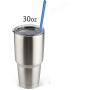 6Pcs Reusable Metal Straws, Drinking Straws, Aluminum Straws, Smoothies Straws, Wide Straws, Rainbow Colorful Straws for Party, Included a Cleaning Brush