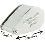20X Illuminated Jeweler LED UV Lens Loupe Magnifier with Metal Construction and Optical Glass, with Kare and Kind Retail Package (20X x 21 mm, Silver)
