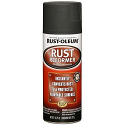 Rust-Oleum, Black, 248658 Rust Reformer Spray, 10.25 oz, 10.25-Ounce