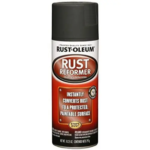 Rust-Oleum, Black, 248658 Rust Reformer Spray, 10.25 oz, 10.25-Ounce
