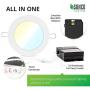 Sunco Lighting 16 Pack 6 Inch Slim LED Downlight with Junction Box, Select from 5 Colors (2700k/3000k/3500k/4000k/5000k), 14W=100W, 850 LM, Dimmable, Selectable Recessed Fixture, IC Rated - UL