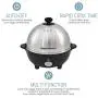 Elite Cuisine EGC-508 Egg Poacher, Omelet & Soft, Medium, Hard-Boiled Egg Cooker with Auto-Off, Buzzer and Stainless Steel Tray, 7 Egg Capacity, Black Elite Cuisine EGC-508 Egg Poacher, Omelet & Soft, Medium, Hard-Boiled Egg Cooker with Auto-Off, Buzzer and Stainless Steel Tray, 7 Egg Capacity, Black