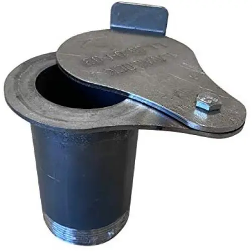 Total Control 2 Inch Threaded UDS Smoke Stack w/Tear Drop Damper (Exhaust) Total Control 2 Inch Threaded UDS Smoke Stack w/Tear Drop Damper (Exhaust)