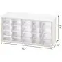 livinbox 20 Drawer Plastic Parts Storage Hardware and Craft Cabinet, Desktop Hardware Storage Organizer Multi Use Compartment Container Black, A9-520, 14.9 x 6.1 x 7.4Inch livinbox 20 Drawer Plastic Parts Storage Hardware and Craft Cabinet, Desktop Hardware Storage Organizer Multi Use Compartment Container Black, A9-520, 14.9 x 6.1 x 7.4Inch