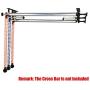 Fotoconic 3 Roller Wall Mounting Manual Background Support System, Including Two(2) Tri-fold Hooks, Six(6) Expand Bars, Three(3) Chains