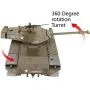 Modified Edition 1/16 2.4ghz Remote Control US M41A3 Walker Bulldog Tank Model(360-Degree Rotating Turret)(Steel Gear Gearbox)(3800mah Battery)(Metal Tracks &Sprocket Wheel) Modified Edition 1/16 2.4ghz Remote Control US M41A3 Walker Bulldog Tank Model(360-Degree Rotating Turret)(Steel Gear Gearbox)(3800mah Battery)(Metal Tracks &Sprocket Wheel)