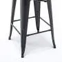 TONGLI Metal Bar Stools Set of 4 Counter Height Stools 24 Inchs Counter Stools Black Bar stools with Backs Bar Height Stools Indoor Outdoor Matte Black, Low Back TONGLI Metal Bar Stools Set of 4 Counter Height Stools 24 Inchs Counter Stools Black Bar stools with Backs Bar Height Stools Indoor Outdoor Matte Black, Low Back