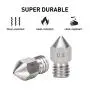 10 Pcs Mk8 0.4 mm/ 1.75 mm 3D Printer Nozzles, Hardened Stainless Steel Extruder Nozzles with 3 Pcs Nozzle Cleaning Needles for Makerbot, Creality Cr-10, Ender 3, Ender3 Pro 10 Pcs Mk8 0.4 mm/ 1.75 mm 3D Printer Nozzles, Hardened Stainless Steel Extruder Nozzles with 3 Pcs Nozzle Cleaning Needles for Makerbot, Creality Cr-10, Ender 3, Ender3 Pro