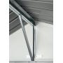 Arrow 10 x 8 EZEE Shed Cream with Charcoal Trim Extra High Gable Steel Storage Shed