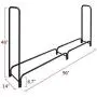 Amagabeli 8 ft Outdoor Fire Wood Log Rack for Fireplace Heavy Duty Firewood Pile Storage Racks for Patio Deck Metal Log Holder Stand Tubular Steel Wood Stacker Outside Tools Accessories Black Amagabeli 8 ft Outdoor Fire Wood Log Rack for Fireplace Heavy Duty Firewood Pile Storage Racks for Patio Deck Metal Log Holder Stand Tubular Steel Wood Stacker Outside Tools Accessories Black