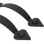 AntiqueSmith Magnetic Decorative Garage Door Curb Appeal Faux Hinges Handles Hardware Kit Color Black AntiqueSmith Magnetic Decorative Garage Door Curb Appeal Faux Hinges Handles Hardware Kit Color Black