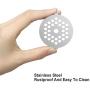 6 Piece Stainless Steel Meat Grinder Plate Discs/Grinding Blades for Food Chopper and Meat Grinder Machinery Parts，Applicable 7-word outlets（Center Hole 7mm）