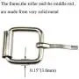 Hahiyo Belt Roller Buckle Rings Assorted Multipurpose 19mm Metal Solid Durable Easily Slide Less Friction Keep Tight for Belt Bags Strap Webbing Leather Craft Handmade Accessories Silver 12pcs