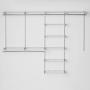 Rubbermaid Configurations Custom Closet Deluxe Kit, White, 4 to 8 Foot, FG3H8900WHT Rubbermaid Configurations Custom Closet Deluxe Kit, White, 4 to 8 Foot, FG3H8900WHT