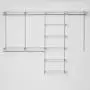 Rubbermaid Configurations Custom Closet Deluxe Kit, White, 4 to 8 Foot, FG3H8900WHT