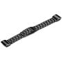 Fitbit Charge 2 Wrist Band,Shangpule Stainless Steel Metal Replacement Smart Watch Band Bracelet with Double Button Folding Clasp for Fitbit Charge 2 (Black)