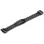 Fitbit Charge 2 Wrist Band,Shangpule Stainless Steel Metal Replacement Smart Watch Band Bracelet with Double Button Folding Clasp for Fitbit Charge 2 (Black)