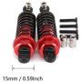 4pcs Front/Rear Shock Absorber Kits for 1/18 RC Wltoys A959 A969 A979 K929 Parts Buggy Truck Rally Car Upgrades (Red)