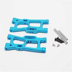 Monland for WLtoys 1:14 144001 RC Car Full Upgrade Spare Parts Metal C Seat Steering Cup Swing Arm Central Drive Shaft,Blue