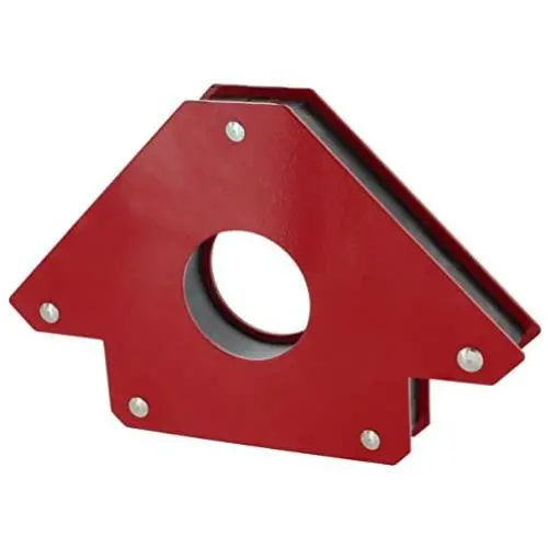 Drixet Arrow Shape Heavy Duty Steel Magnetic Welding Setup Holder for Multiple Angles Red Painted with a Grip Hole (Holds Up to 66 Lbs.) Drixet Arrow Shape Heavy Duty Steel Magnetic Welding Setup Holder for Multiple Angles Red Painted with a Grip Hole (Holds Up to 66 Lbs.)