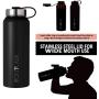 Iron Flask Sports Water Bottle - 14oz,18oz,22oz,32oz,40oz,64oz,3 Lids (Straw Lid),Vacuum Insulated Stainless Steel, Modern Double Walled, Simple Thermo Mug, Hydro Metal Canteen
