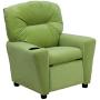 Flash Furniture Contemporary Avocado Microfiber Kids Recliner with Cup Holder