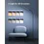 TaoTronics LED Floor Lamp, 4 Brightness Levels & 4 Colors Dimmable Floor Lamp Modern Standing Light Adjustable Gooseneck Task Lighting for Reading Living Room Bedroom Office Piano