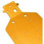 Hobbypark 04001 Metal Aluminum Chassis Plate for RC Electric 1/10 Redcat Volcano EPX Exceed Infinitive Rally Monster Truck Off Road Buggy Upgrade Parts (Gold Yellow)