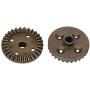 Keenso Pinion Gear Set, 16Pcs Metal Differential Gear Crown Gear Reduction Gear Upgrade Parts for Wltoys 12428 12423 RC Accessory