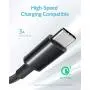 USB Type C Cable, Anker [3-Pack, 6 ft] Premium Nylon USB-C to USB-A Fast Charging Type C Cable, for Samsung Galaxy S10 / S9 / S8 / Note 8, LG V20 / G5 / G6 and More (Black)
