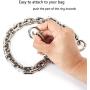 22.5 Inch Gorgeous Heavy Metal Bag Chain Purse Handle Shoulder Strap Replacement (Silver, Large)