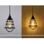 HXMLS Metal Bulb Guard Lamp Cage,Black Industrial Style Light Cage for Pendant String Lights Vintage Lamp Holders Industrial Chandelier Ceiling Fixture Lamp Shade Iron Wire Cage Shape, 4 Pack