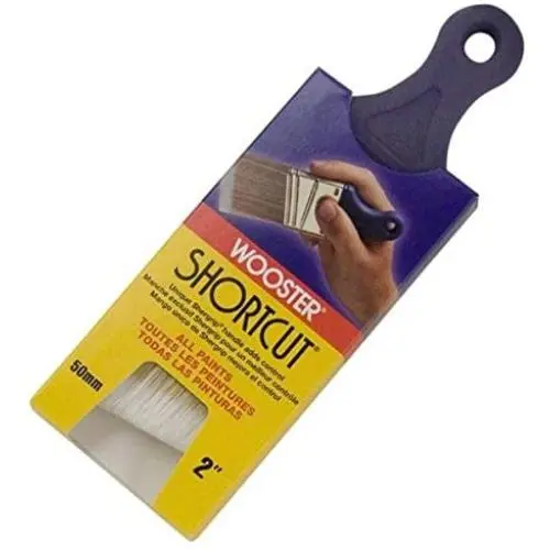 Wooster Brush Q3211-2 Shortcut Angle Sash Paintbrush, 2-Inch, White Wooster Brush Q3211-2 Shortcut Angle Sash Paintbrush, 2-Inch, White